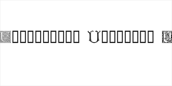 Ornamental Initials U Logo