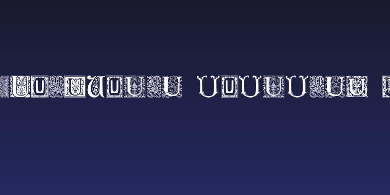Ornamental Initials U Social Header