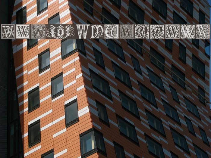 Ornamental Initials W Font examples