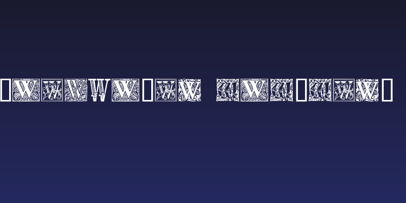 Ornamental Initials W Social Header