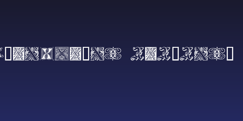 Ornamental Initials X Social Header