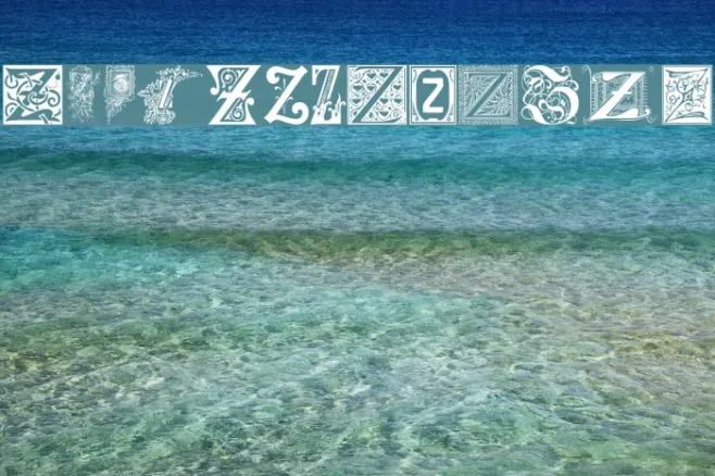Ornamental Initials Z Example 2