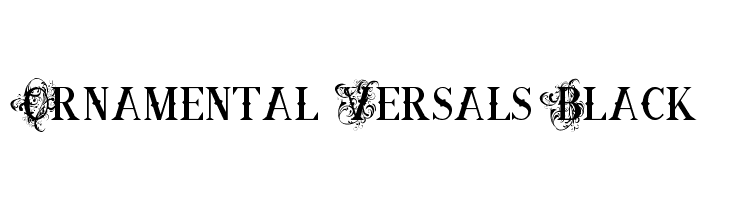 Ornamental Versals Black Font