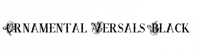Ornamental Versals Black  Скачать бесплатные шрифты
