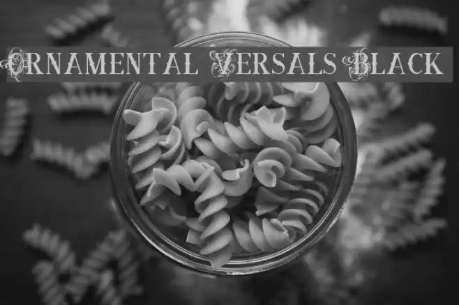 Ornamental Versals Black Caratteri examples