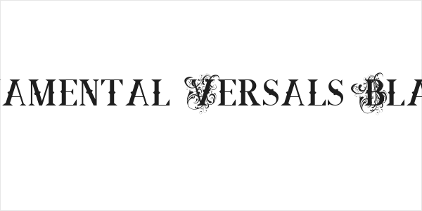 Ornamental Versals Black Logo