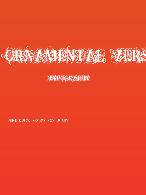 Ornamental Versals Black Poster
