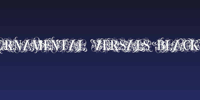 Ornamental Versals Black Social Header