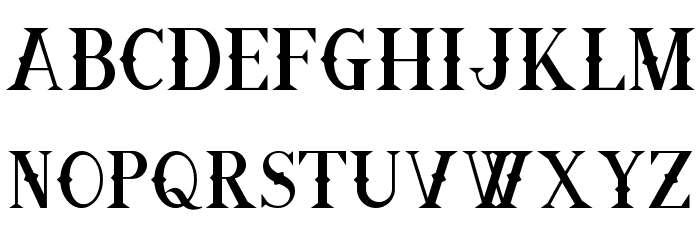 Ornamental Versals Black Font LOWERCASE
