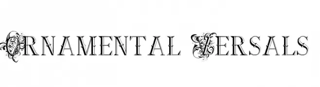 Ornamental Versals  Скачать бесплатные шрифты