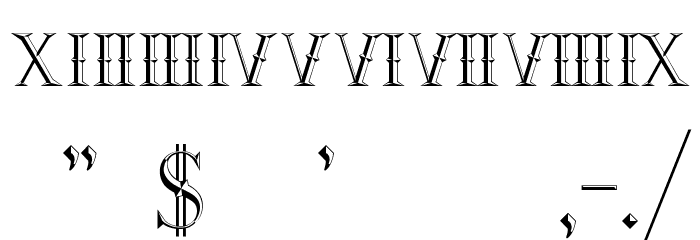 Ornamental Versals Font OTHER CHARS