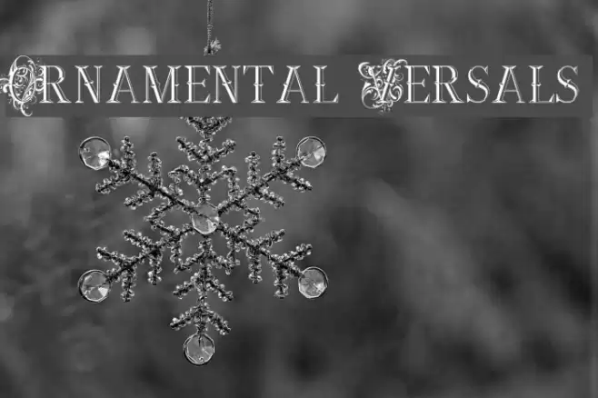 Ornamental Versals Fonte examples