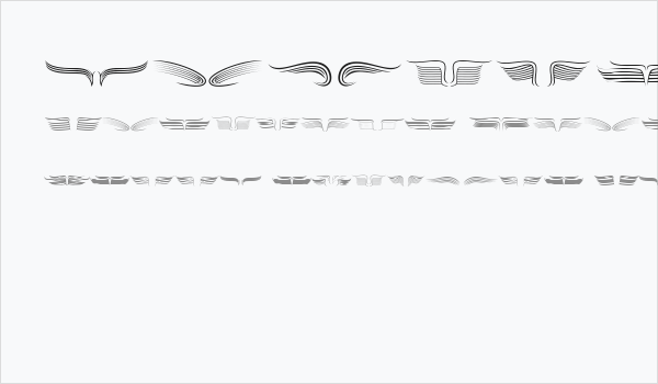 Ornamental Wings Regular Business Card