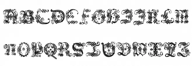 OrnamentalInitial Fonte MAIÚSCULAS