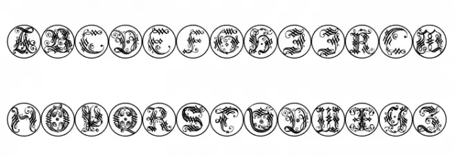 OrnamentalInitialButtons Шрифта строчной