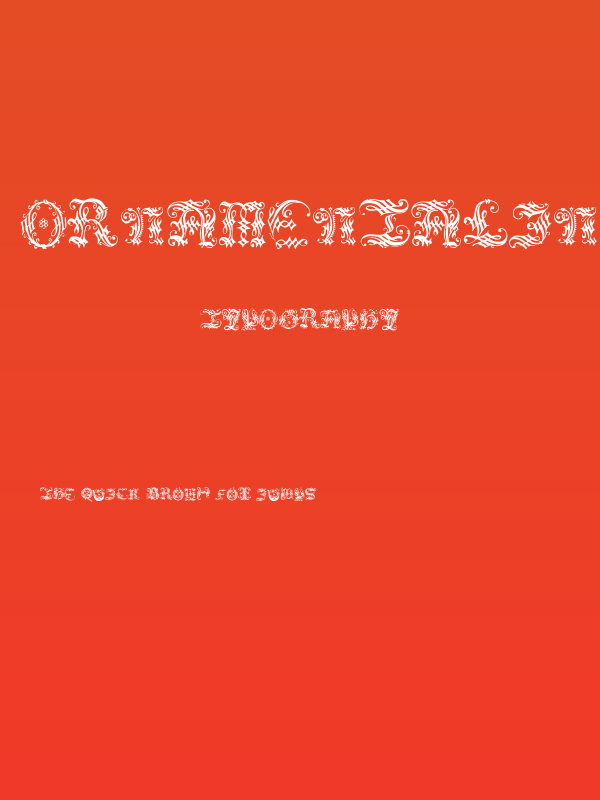 OrnamentalInitial Poster