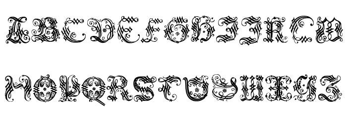 OrnamentalInitial Font LOWERCASE