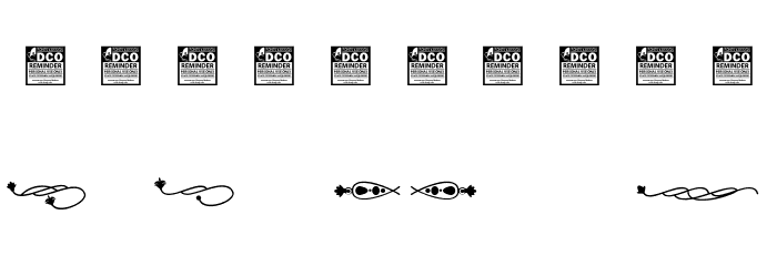 Ornamentalist_PersonalUseOnly Font OTHER CHARS