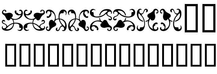 Ornamentos Orlas y Vinetas LGt Regular Font OTHER CHARS