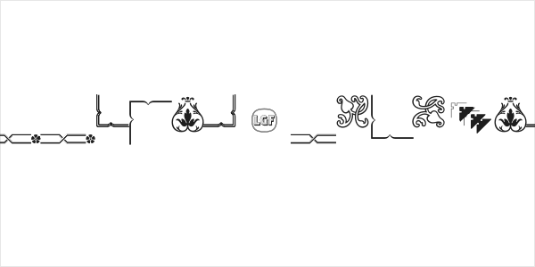 Ornamentos Orlas y Vinetas LGt Regular Logo