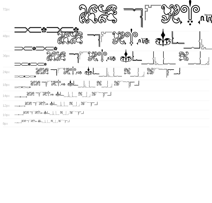 Ornamentos Orlas y Vinetas LGt Regular Waterfall