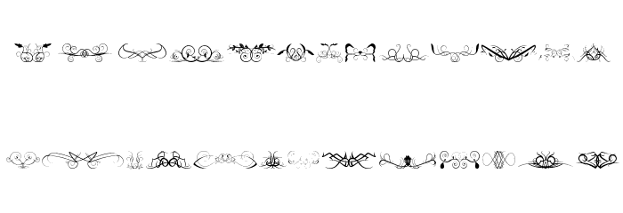 Ornaments soul Font LOWERCASE