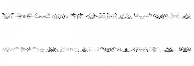 Ornaments soul Schriftart Groß
