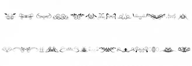 Ornaments soul خط أحرف صغيرة