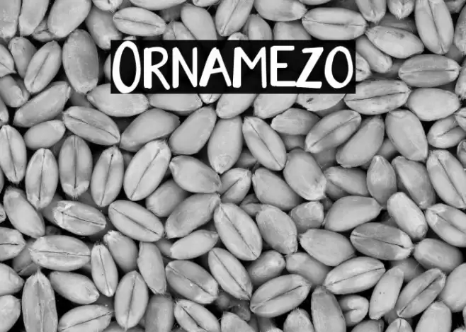 Ornamezo Font examples