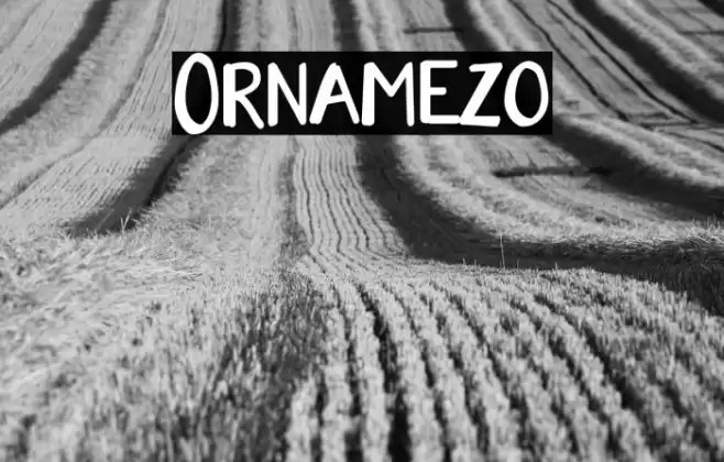 Ornamezo Font examples