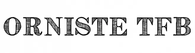 Orniste tfb  Frei Schriftart Herunterladen