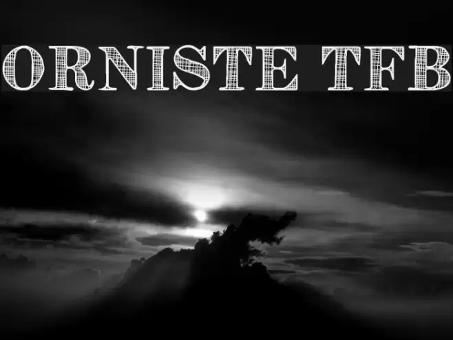 Orniste tfb Font examples