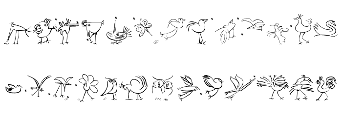 OrnithoLogics Font LOWERCASE