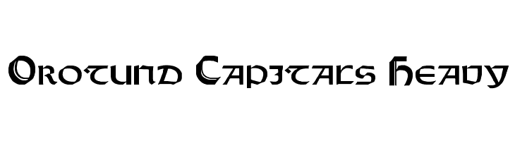 Orotund Capitals Heavy  les polices de caractères gratuit tlcharger