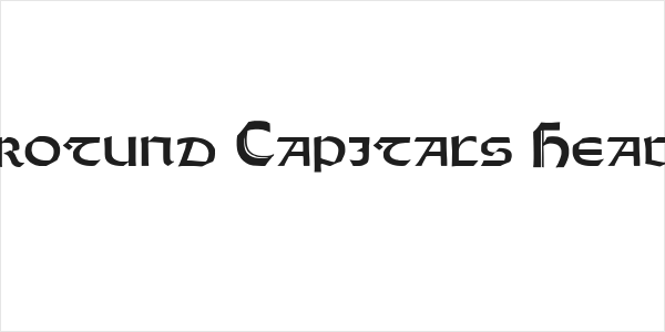 Orotund Capitals Heavy Logo