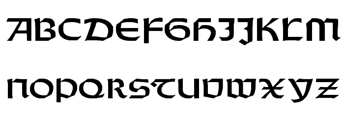 Orotund Capitals Heavy Font LOWERCASE