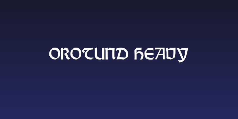 Orotund Heavy Social Header