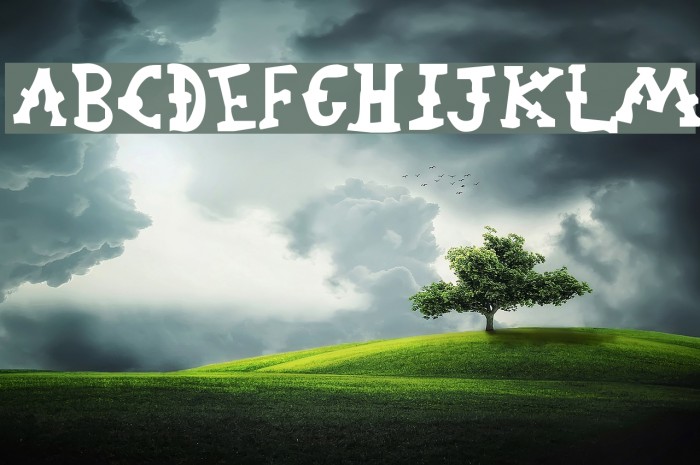 Orphanage Riot 1 Font examples
