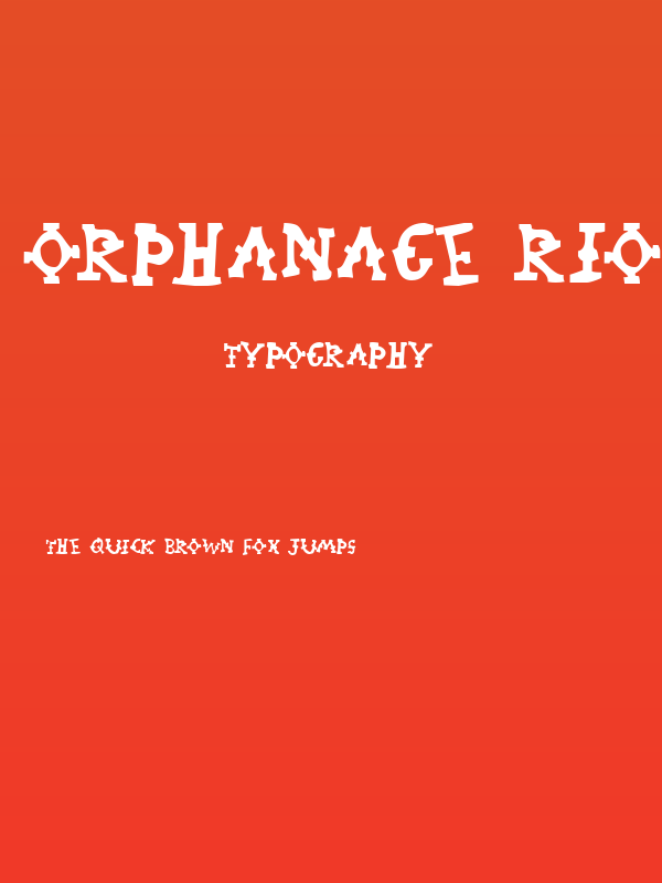 Orphanage Riot 1 Poster