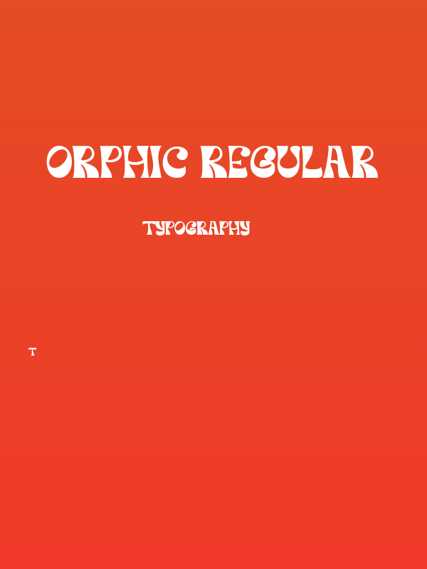 Orphic Regular Poster