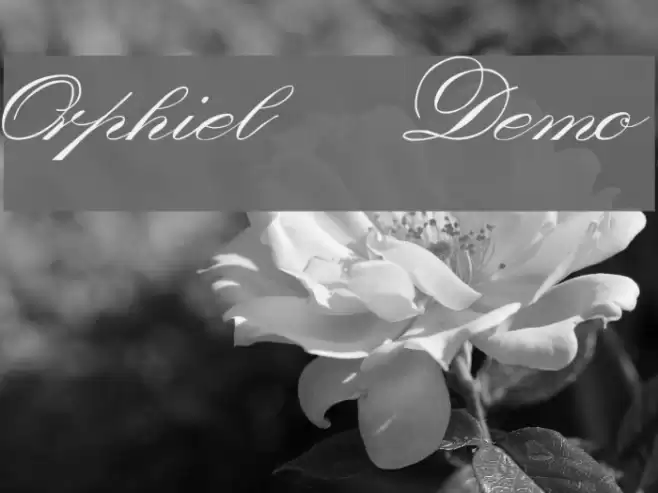 Orphiel Demo フォント examples