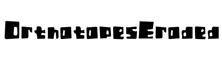 Orthotopes Eroded  baixar fontes gratis