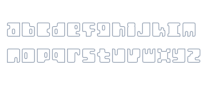 Orthotopes Hollow Lowercase