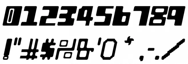 Orthotopes Italic Font OTHER CHARS