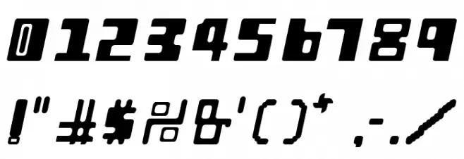 Orthotopes Italic Font OTHER CHARS