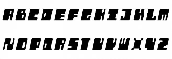 Orthotopes Italic Caratteri MAIUSCOLE