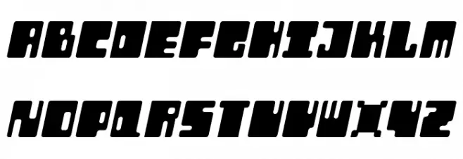 Orthotopes Italic फ़ॉन्ट अपरकेस