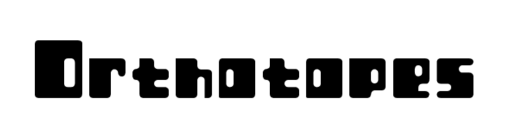 Orthotopes  フリーフォントのダウンロード