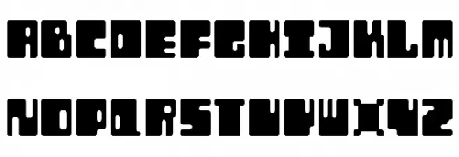 Orthotopes Schriftart Groß