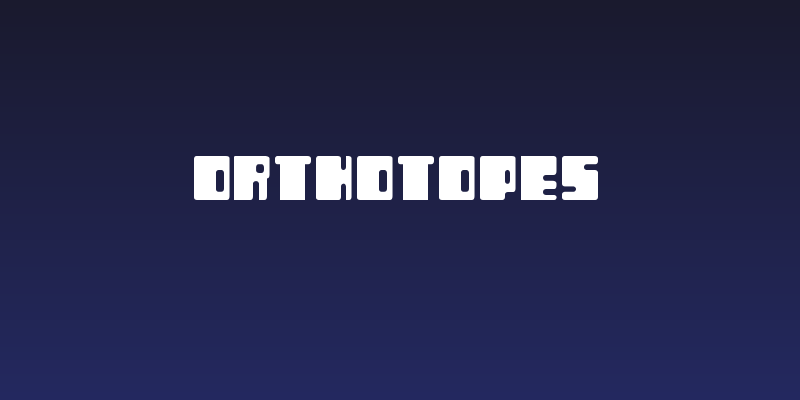 Orthotopes Social Header